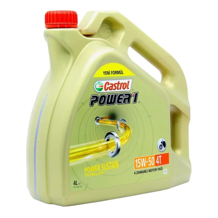 Castrol Power 1 4T 15W50 4 Lt Motosiklet Yağı (4 Adet) - Görsel 2
