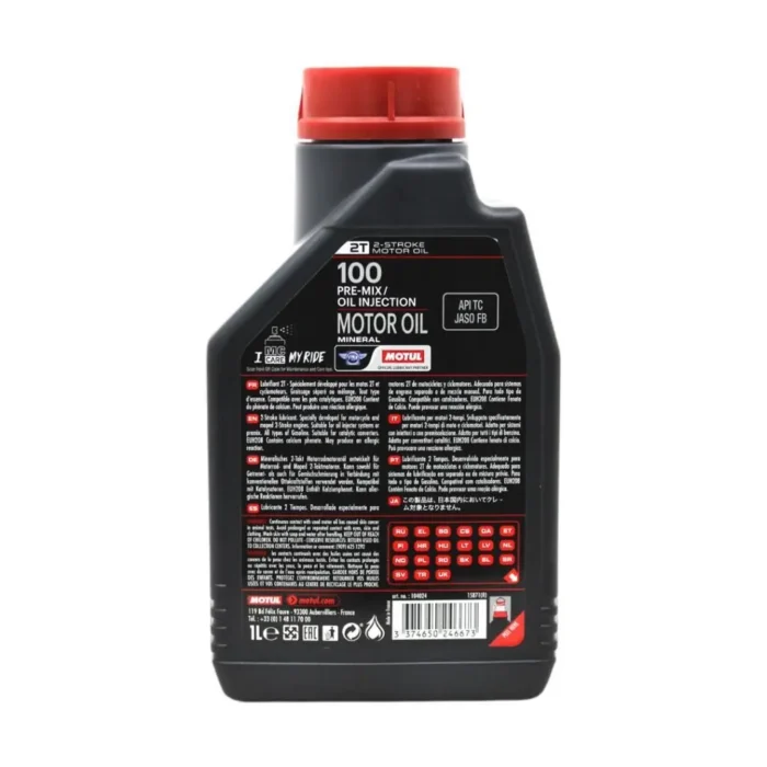 Motul 100 2T 1 Lt 2 Zamanlı Motosiklet Yağı (2 Adet) - Görsel 4