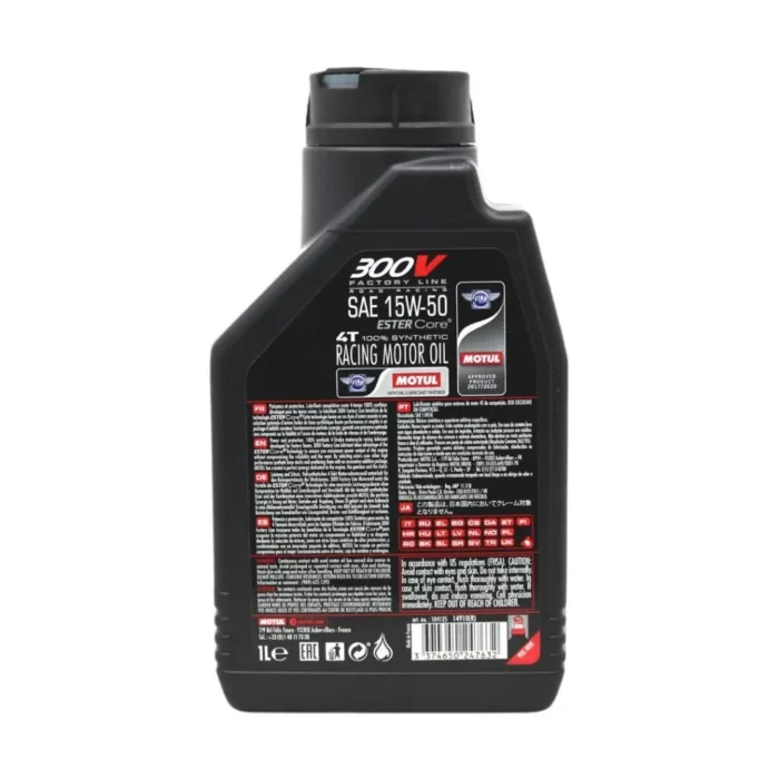 Motul 300V FL 15W50 4T 1 Lt Motosiklet Yağı (4 Adet) - Görsel 4