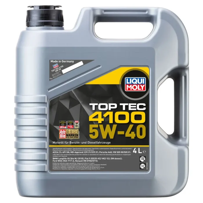 liquimoly-toptec-4100-5w40-4lt-2195 Liqui Moly Top Tec 4100 5W40 4 Lt Motor Yağı (2195) - Görsel 1