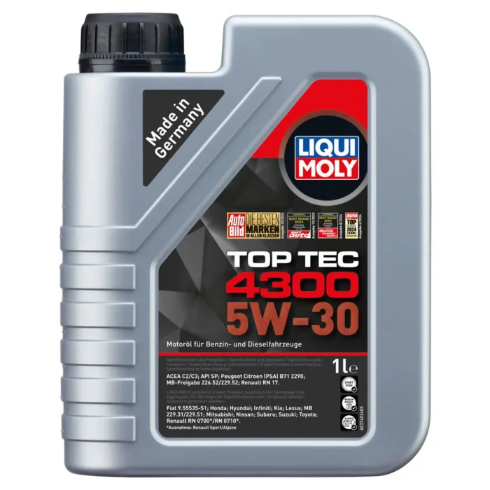 liquimoly-toptec-4300-5w30-1lt-2323 Liqui Moly Top Tec 4300 5W30 1 Lt Tam Sentetik Motor Yağı (2323) - Görsel 1