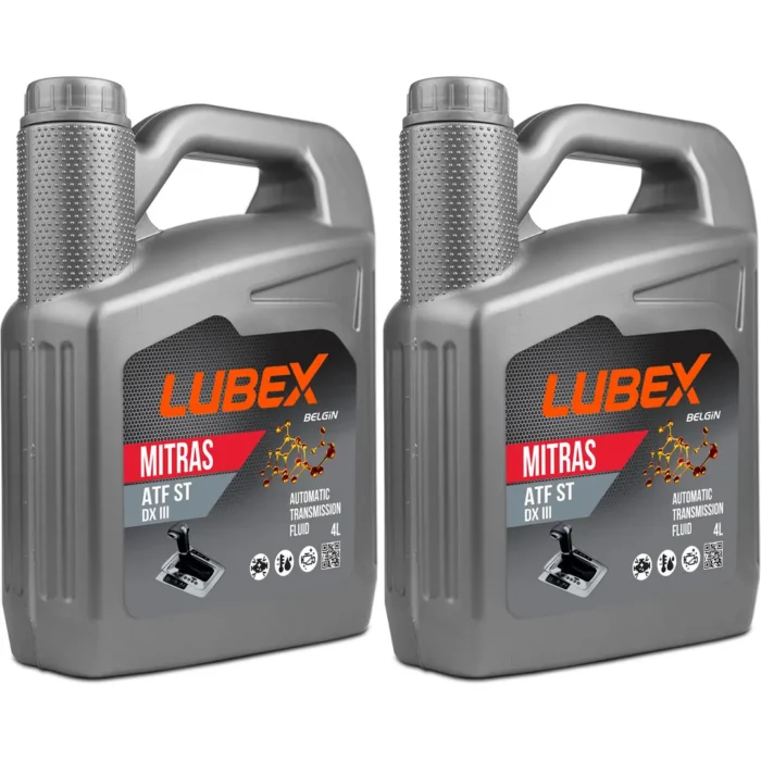 Lubex Mitras ATF ST DEXRON III 4 Lt Otomatik Şanzıman Yağı (2 Adet) - Görsel 1