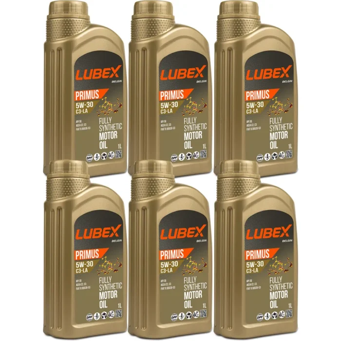 lubex-primus-c3-la-5w30-1lt-6-adet Lubex Primus C3-LA 5W30 1 Lt Tam Sentetik Motor Yağı (6 Adet) - Görsel 1