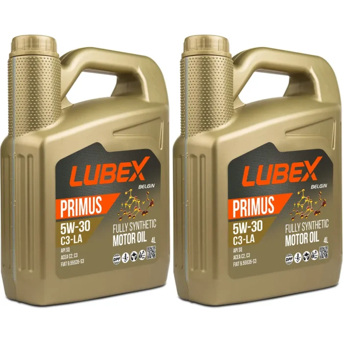Lubex Primus C3-LA 5W30 4 Lt Tam Sentetik Motor Yağı (2 Adet) - Görsel 1