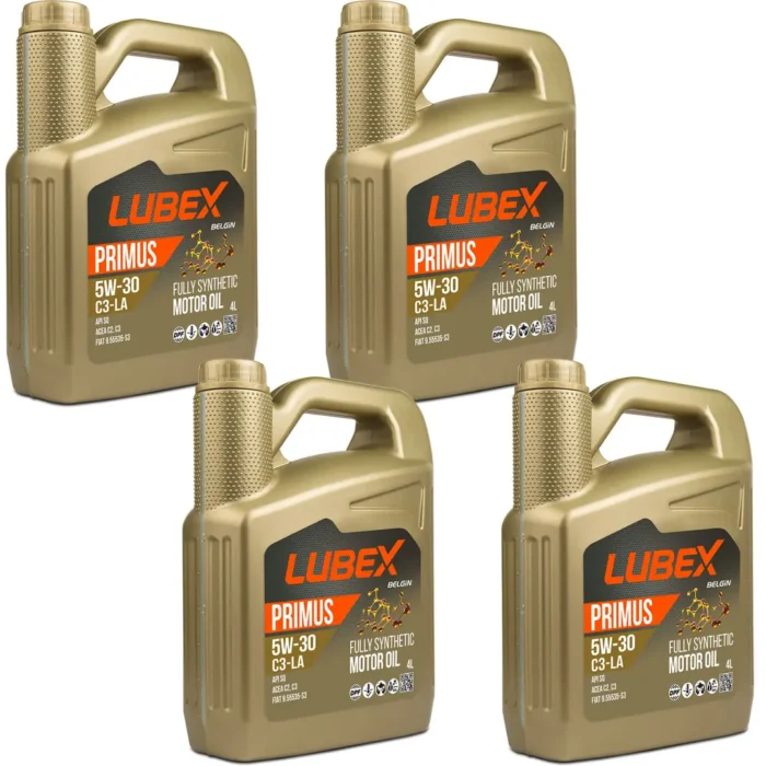 Lubex Primus C3-LA 5W30 4 Lt Tam Sentetik Motor Yağı (4 Adet) - Görsel 1