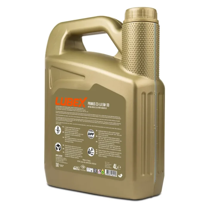 Lubex Primus C3-LA 5W30 4 Lt Tam Sentetik Motor Yağı - Görsel 2