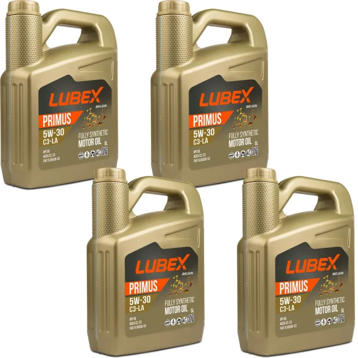 lubex-primus-c3-la-5w30-5lt-4-adet Lubex Primus C3-LA 5W30 5 Lt Tam Sentetik Motor Yağı (4 Adet) - Görsel 1