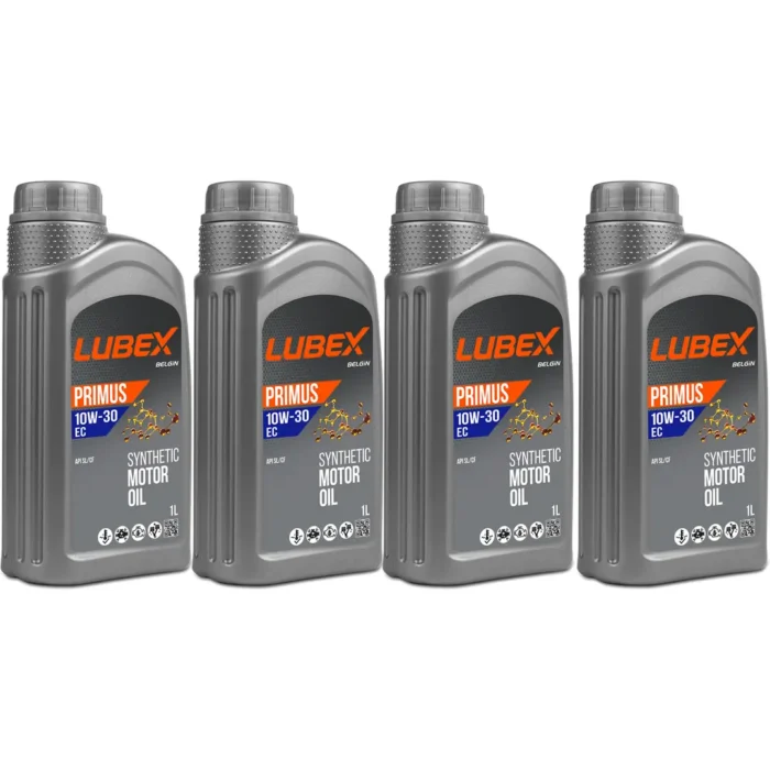 Lubex Primus EC 10W30 1 Lt Sentetik Motor Yağı (4 Adet) - Görsel 1