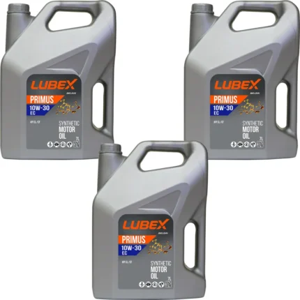 Lubex Primus EC 10W30 7 Lt Sentetik Motor Yağı (3 Adet)