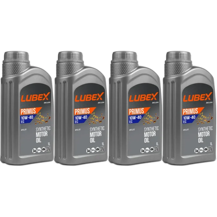 Lubex Primus EC 10W40 1 Lt Sentetik Motor Yağı (4 Adet) - Görsel 1