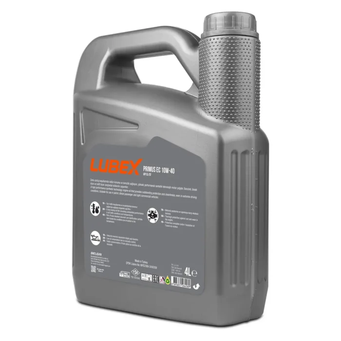 Lubex Primus EC 10W40 4 Lt Sentetik Motor Yağı - Görsel 2