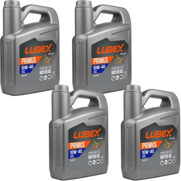 lubex-primus-ec-10w40-5lt-4-adet Lubex Primus EC 10W40 5 Lt Sentetik Motor Yağı (4 Adet) - Görsel 1