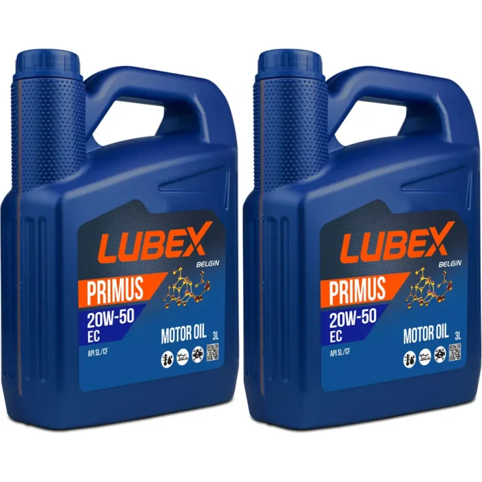 Lubex Primus EC 20W50 3 Lt Motor Yağı (2 Adet) - Görsel 1