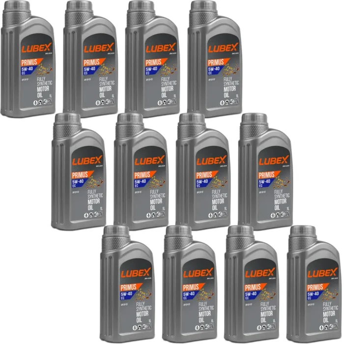Lubex Primus EC 5W40 1 Lt Tam Sentetik Motor Yağı (12 Adet) - Görsel 1