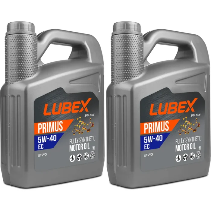 lubex-primus-ec-5w40-5lt-2-adet Lubex Primus EC 5W40 5 Lt Tam Sentetik Motor Yağı (2 Adet) - Görsel 1