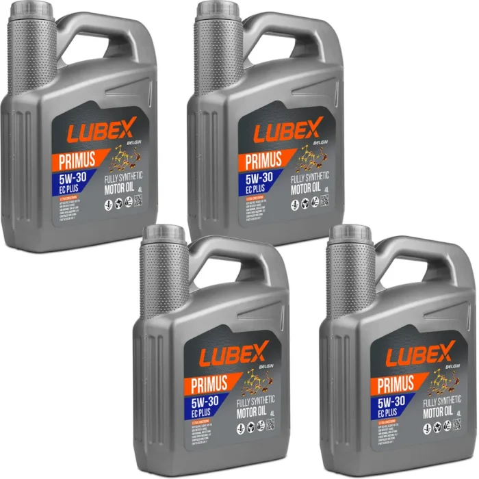 lubex-primus-ec-plus-5w30-4lt-4-adet Lubex Primus EC Plus 5W30 4 Lt Tam Sentetik Motor Yağı (2 Adet) - Görsel 1