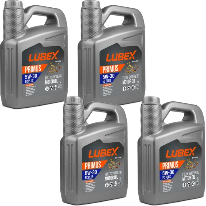 Lubex Primus EC Plus 5W30 5 Lt Tam Sentetik Motor Yağı (4 Adet) - Görsel 1