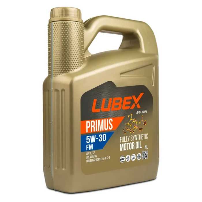 lubex-primus-fm-5w30-4lt Lubex Primus FM 5W30 4 Lt Tam Sentetik Motor Yağı - Görsel 1