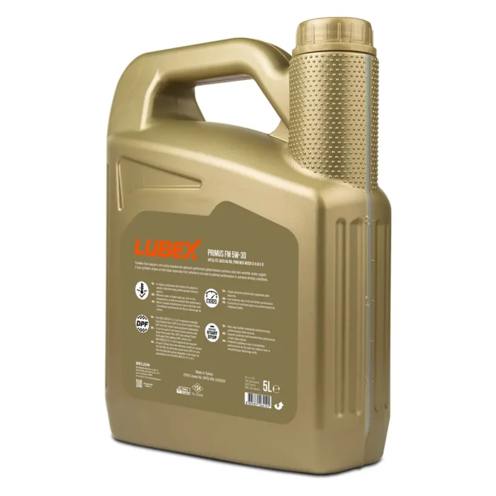 Lubex Primus FM 5W30 5 Lt Tam Sentetik Motor Yağı - Görsel 2