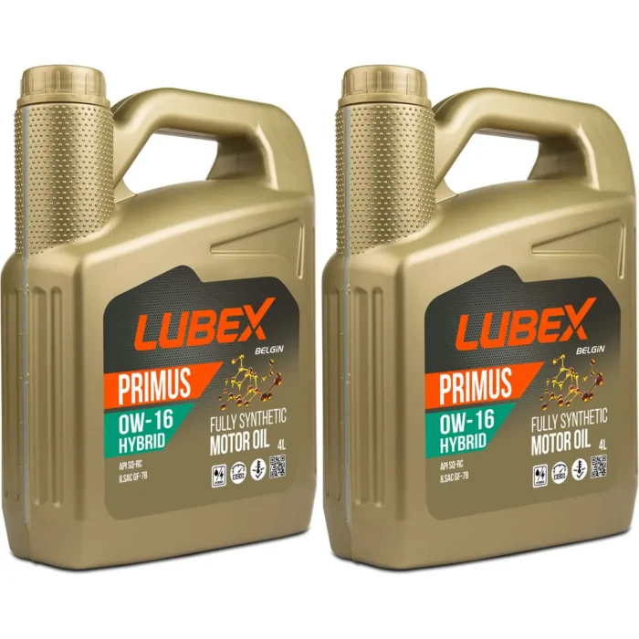 lubex-primus-hybrid-0w16-4lt-2-adet Lubex Primus Hybrid 0W16 4 Lt Motor Yağı (2 Adet) - Görsel 1