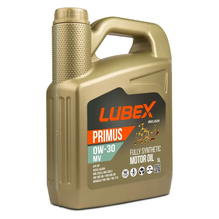 lubex-primus-mv-0w30-5lt Lubex Primus MV 0W30 5 Lt Tam Sentetik Motor Yağı - Görsel 1