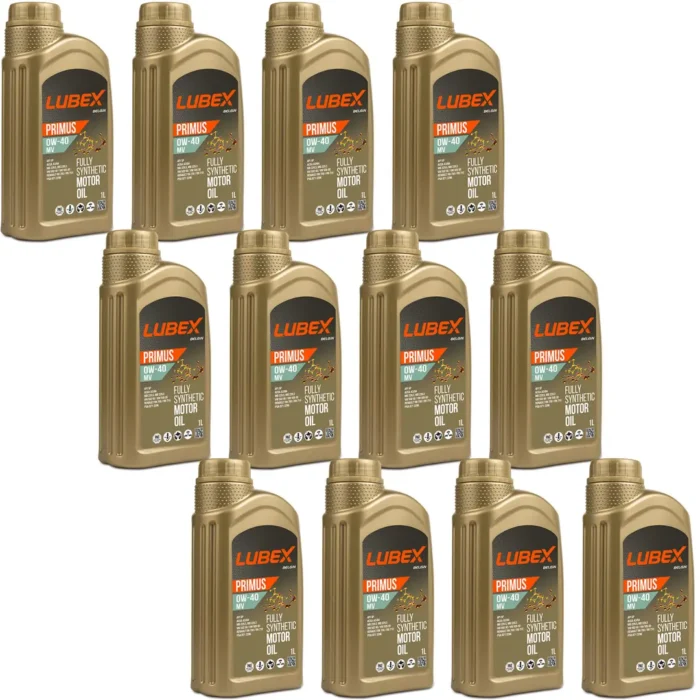 lubex-primus-mv-0w40-1lt-12-adet Lubex Primus MV 0W40 1 Lt Tam Sentetik Motor Yağı (12 Adet) - Görsel 1
