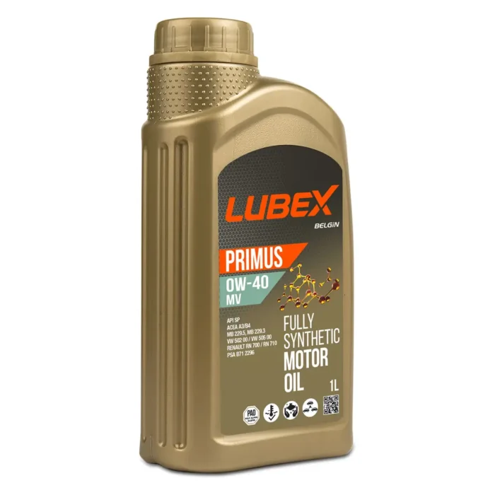lubex-primus-mv-0w40-1lt Lubex Primus MV 0W40 1 Lt Tam Sentetik Motor Yağı - Görsel 1