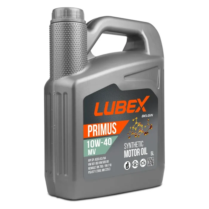 Lubex Primus MV 10W40 5 Lt Sentetik Motor Yağı - Görsel 1