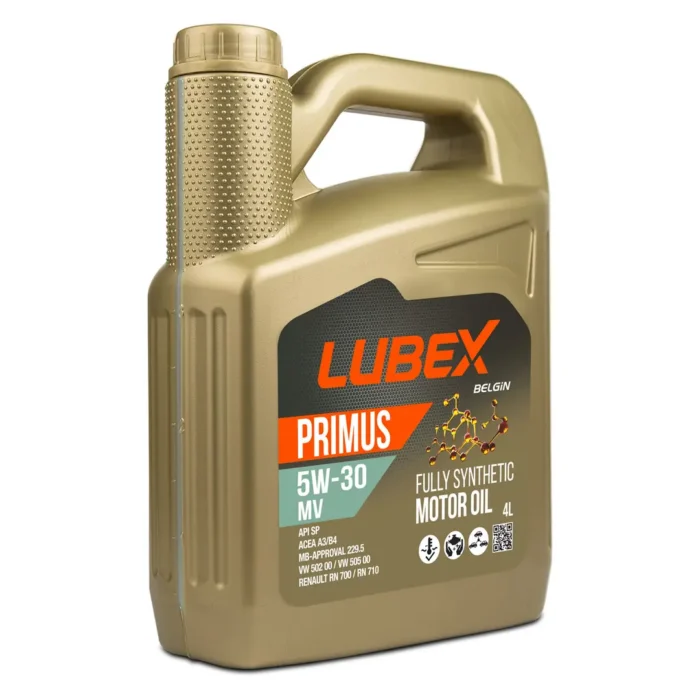 lubex-primus-mv-5w30-4lt Lubex Primus MV 5W30 4 Lt Tam Sentetik Motor Yağı - Görsel 1