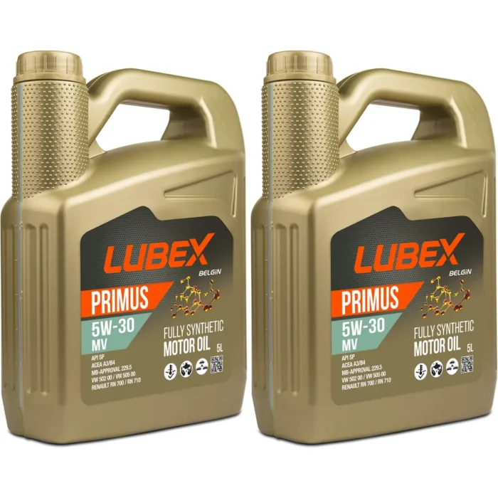 Lubex Primus MV 5W30 5 Lt Tam Sentetik Motor Yağı (2 Adet) - Görsel 1