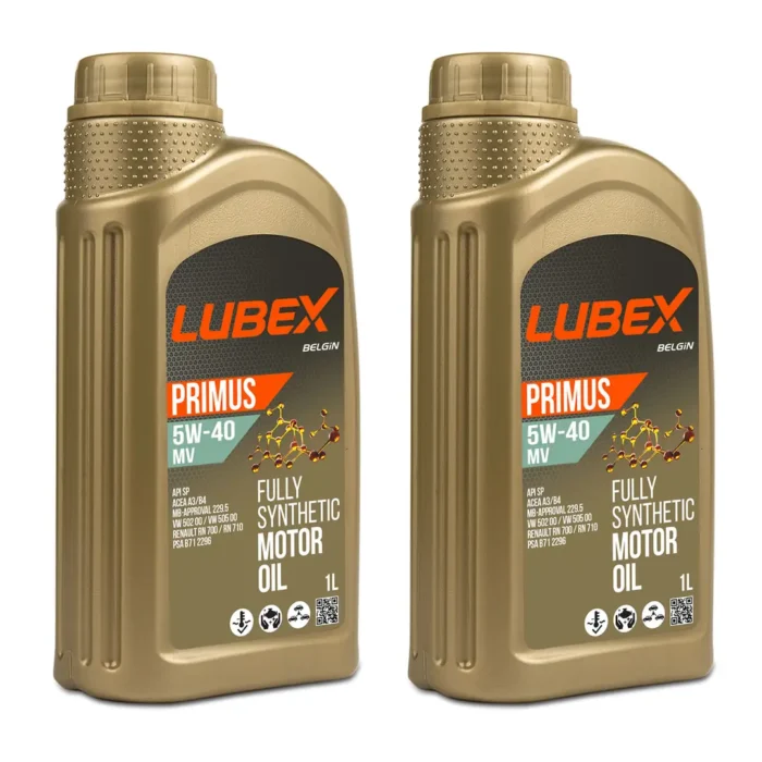Lubex Primus MV 5W40 1 Lt Tam Sentetik Motor Yağı (2 Adet) - Görsel 1