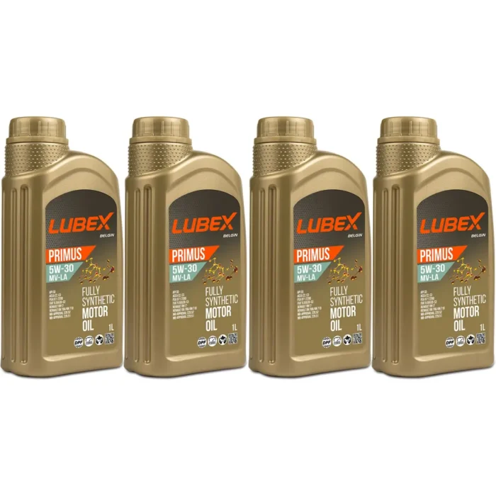 Lubex Primus MV-LA 5W30 1 Lt Tam Sentetik Motor Yağı (4 Adet) - Görsel 1