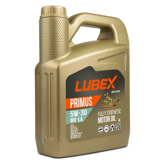 Lubex Primus MV-LA 5W30 4 Lt Tam Sentetik Motor Yağı - Görsel 1