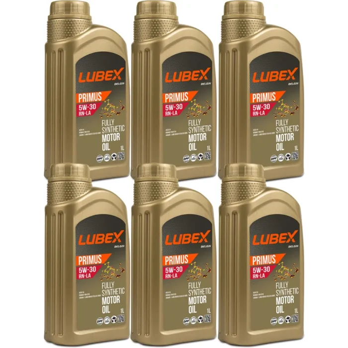 Lubex Primus RN-LA 5W30 1 Lt Tam Sentetik Motor Yağı (6 Adet) - Görsel 1