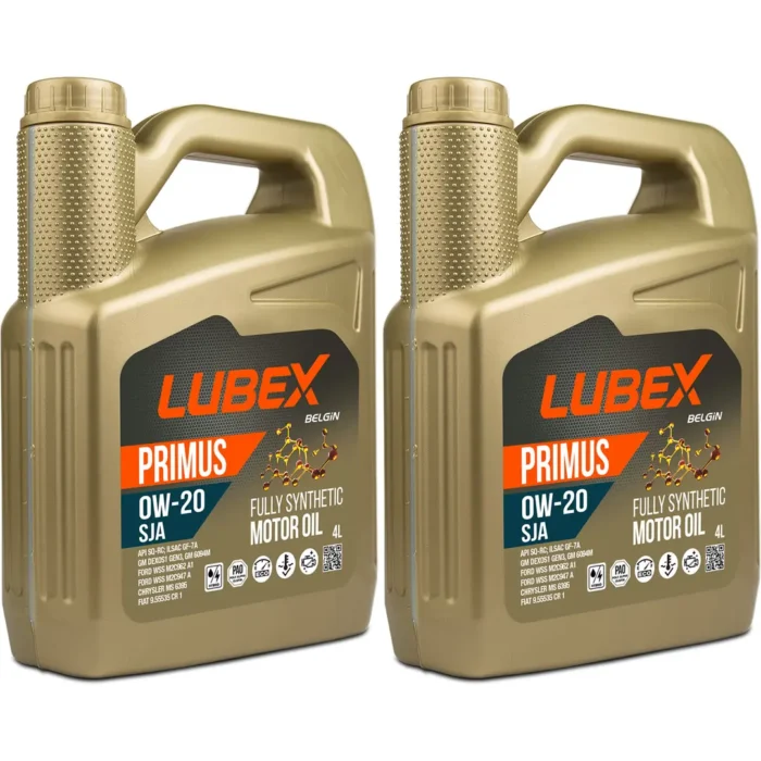Lubex Primus SJA 0W20 4 Lt Tam Sentetik Motor Yağı (2 Adet) - Görsel 1