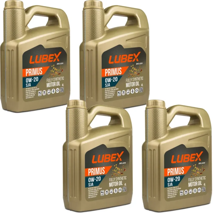 lubex-primus-sja-0w20-4lt-4-adet Lubex Primus SJA 0W20 4 Lt Tam Sentetik Motor Yağı (4 Adet) - Görsel 1