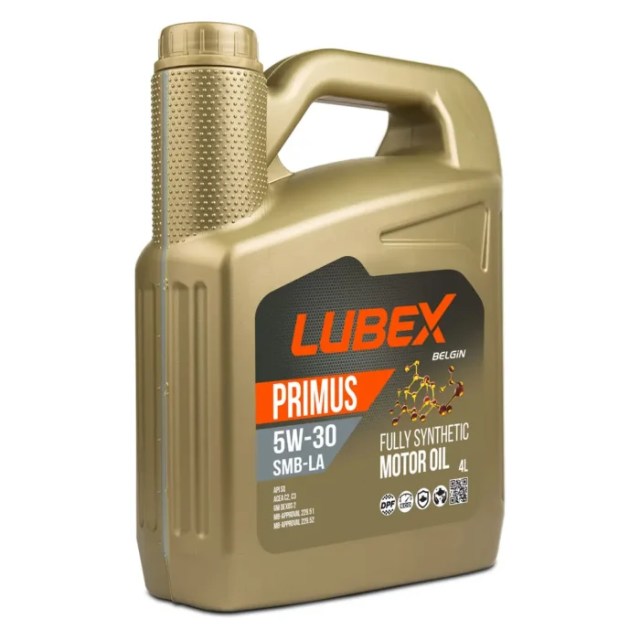 lubex-primus-smb-la-5w30-4lt Lubex Primus SMB-LA 5W30 4 Lt Tam Sentetik Motor Yağı - Görsel 1