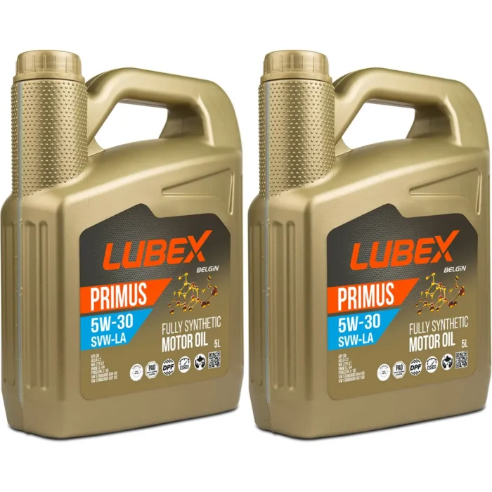 lubex-primus-sv-la-5w30-5lt-2-adet Lubex Primus SVW-LA 5W30 5 Lt Tam Sentetik Motor Yağı (2 Adet) - Görsel 1