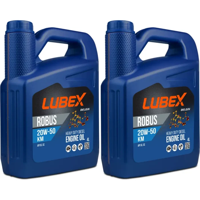 lubex-robus-km-20w50-4lt-2-adet Lubex Robus KM 20W50 4 Lt Mineral Motor Yağı (2 Adet) - Görsel 1
