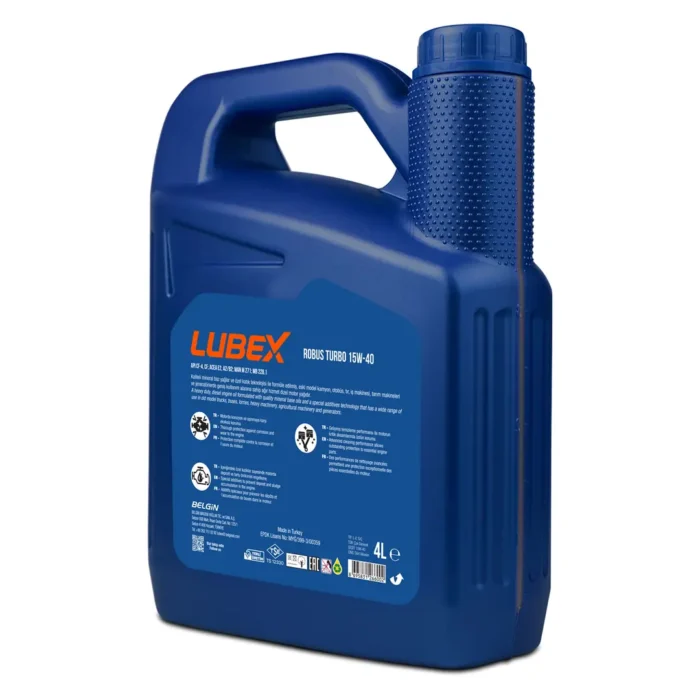 Lubex Robus Turbo 15W40 4 Lt Mineral Motor Yağı - Görsel 2