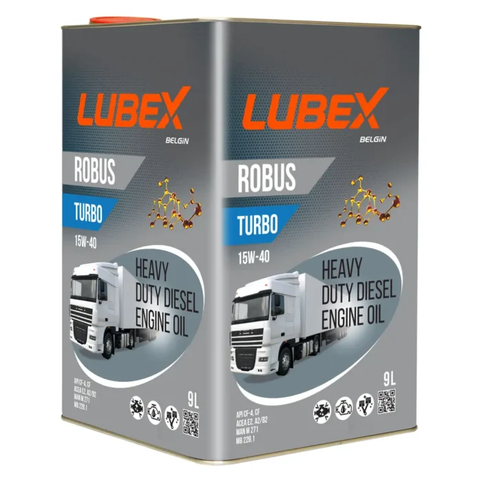 lubex-robus-turbo-15w40-9lt Lubex Robus Turbo 15W40 9 Lt Mineral Motor Yağı - Görsel 1