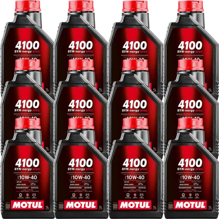 motul-4100-syn-nergy-spec-10w40-1lt-12adet Motul 4100 SYN-nergy Spec 10W40 1 Lt Motor Yağı (12 Adet) - Görsel 1