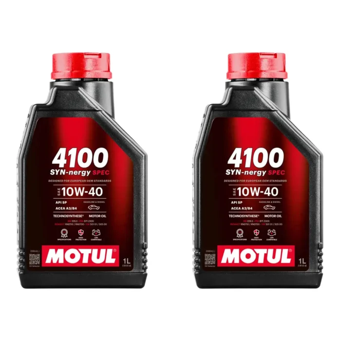 motul-4100-syn-nergy-spec-10w40-1lt-2adet Motul 4100 SYN-nergy Spec 10W40 1 Lt Motor Yağı (2 Adet) - Görsel 1