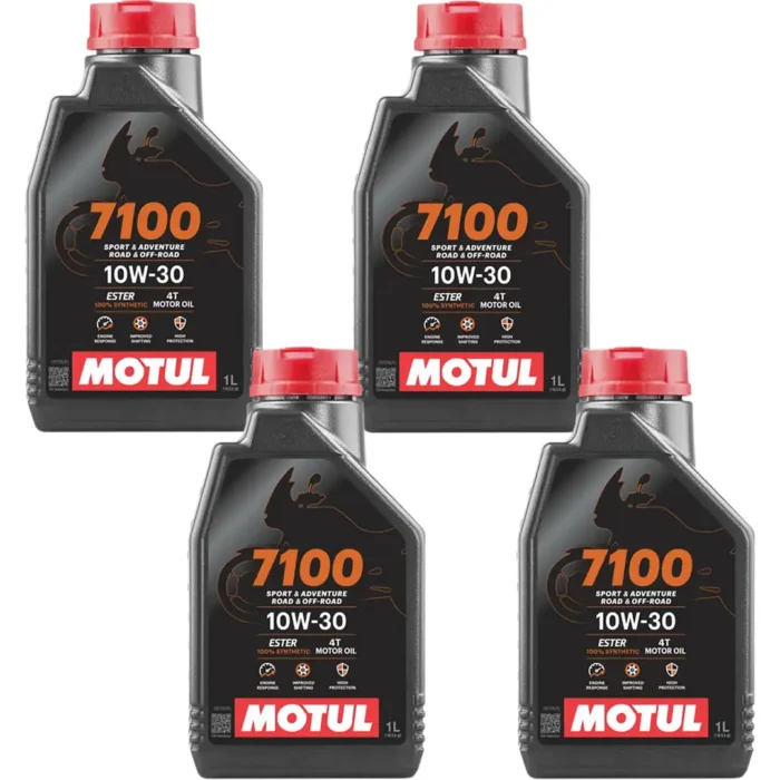 Motul 7100 4T 10W30 1 Lt Motosiklet Yağı (4 Adet) - Görsel 1