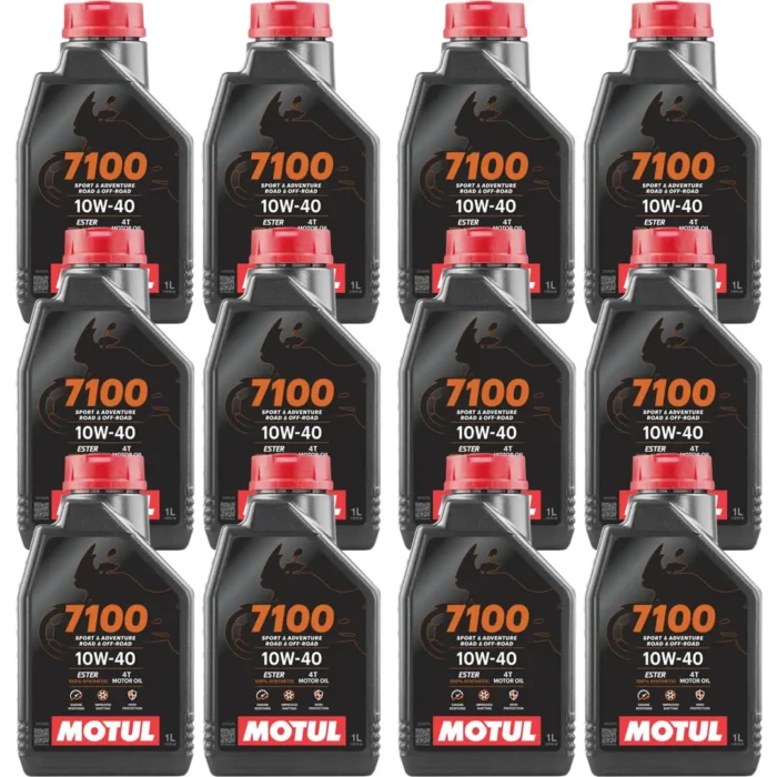 Motul 7100 4T 10W40 1 Lt Motosiklet Yağı (12 Adet) - Görsel 1