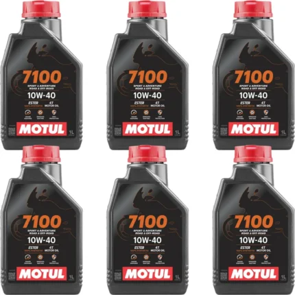 Motul 7100 4T 10W40 1 Lt Motosiklet Yağı (6 Adet)