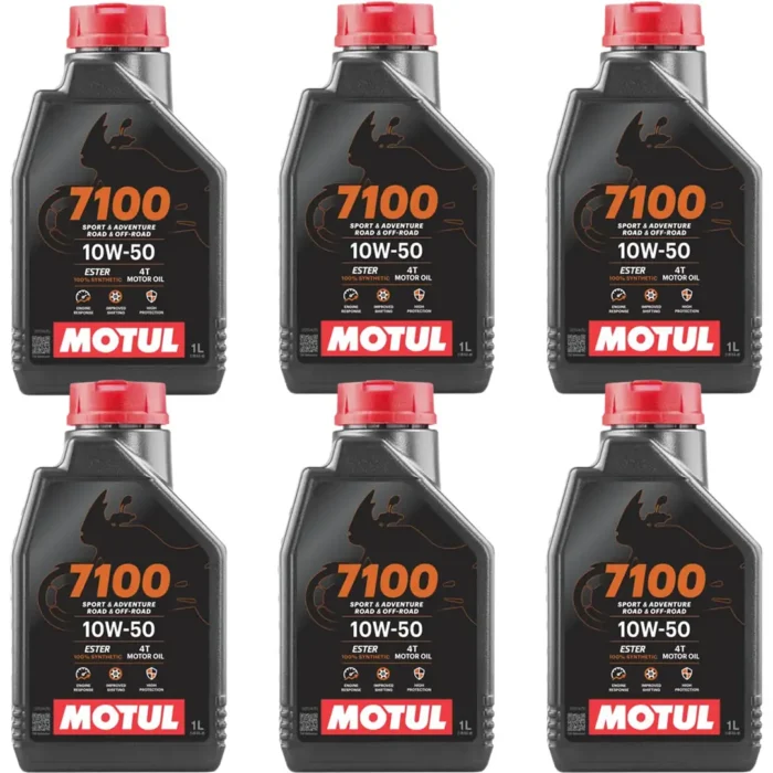 motul-7100-4t-10w50-1-lt-6adet Motul 7100 4T 10W50 1 Lt Motosiklet Yağı (6 Adet) - Görsel 1