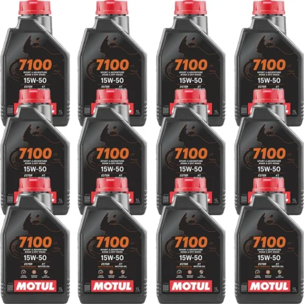 Motul 7100 4T 15W50 1 Lt Motosiklet Yağı (12 Adet)