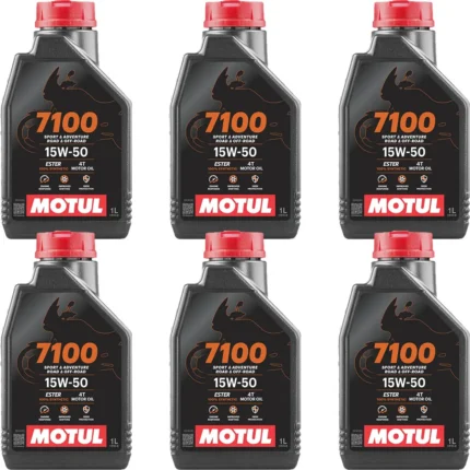 Motul 7100 4T 15W50 1 Lt Motosiklet Yağı (6 Adet)
