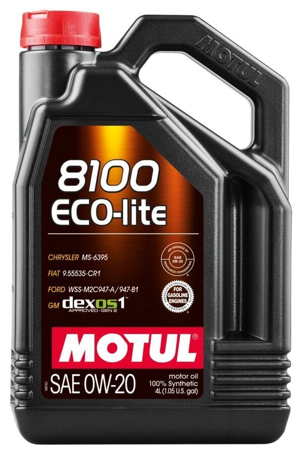 motul-8100-eco-lite-0w-20-dex1-gen2-4-litre-159443 Motul 8100 Eco-Lite 0W-20 DEX1 GEN2 4 Litre Motor Yağı - Görsel 1